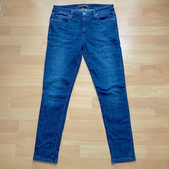 Joe's Jeans Rolled Crop Slim Medium Mid Rise Wash Jeans 28 29 - Picture 2 of 6